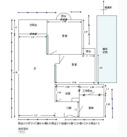 房屋實(shí)際面積