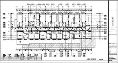 杭州精品酒店室內裝飾工程深化設計二層頂面布置圖