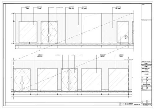 商場深化設(shè)計(jì)施工圖二層立面圖01