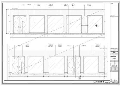 商場深化設(shè)計(jì)施工圖二層立面圖04