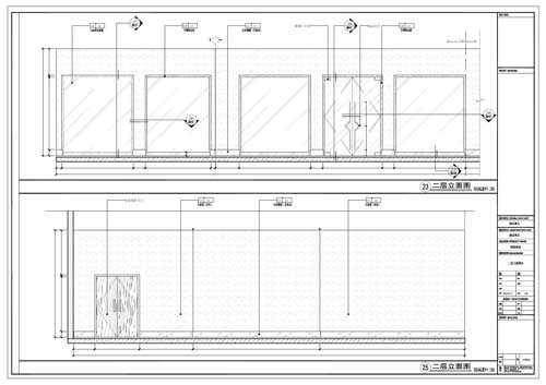 商場深化設(shè)計(jì)施工圖二層立面圖23/25