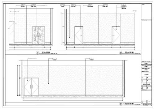 商場深化設(shè)計(jì)施工圖二層立面圖23/28/29