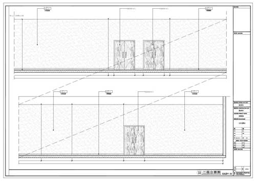 商場深化設(shè)計(jì)施工圖二層立面圖33