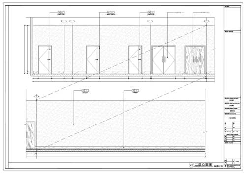商場深化設(shè)計(jì)施工圖二層立面圖41