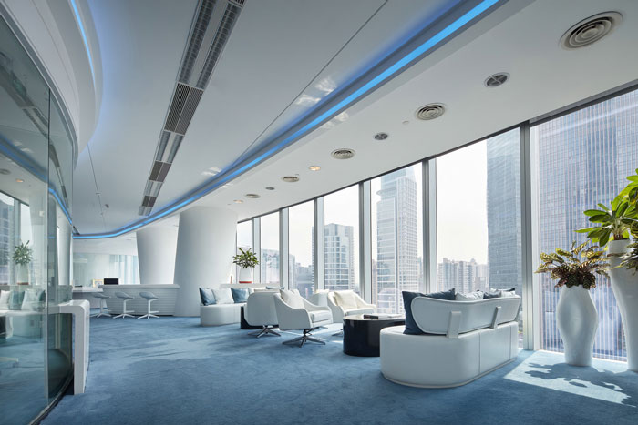 企業(yè)辦公室接待區(qū)裝修設計效果圖