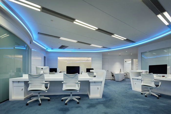 企業(yè)辦公室辦公區(qū)裝修設計效果圖
