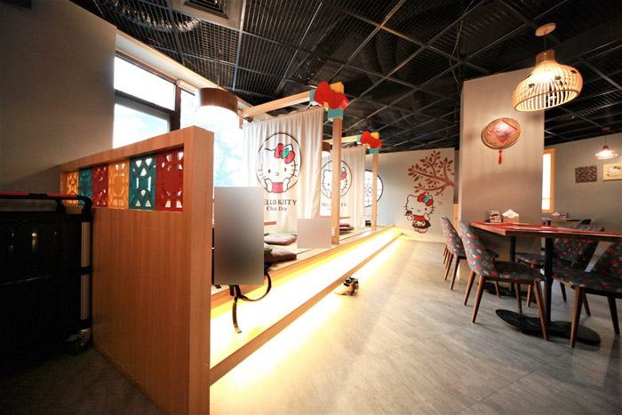 hello kitty主題餐廳餐區(qū)裝修設計效果圖