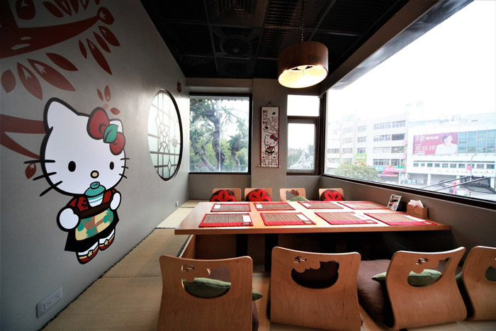 hello kitty主題餐廳餐區(qū)裝修設計效果圖